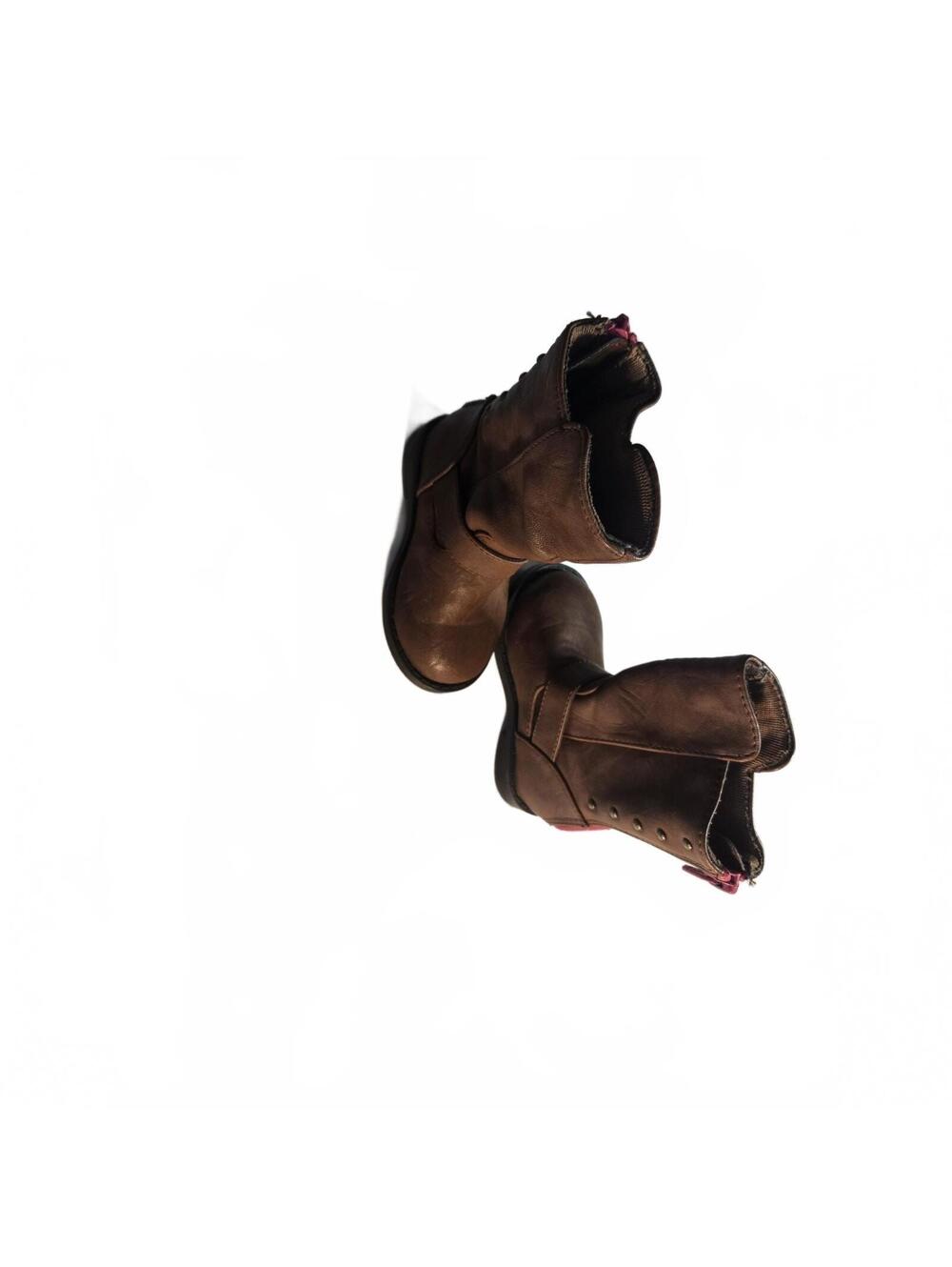 Cherokee Brown Zip Boots Youth size 5